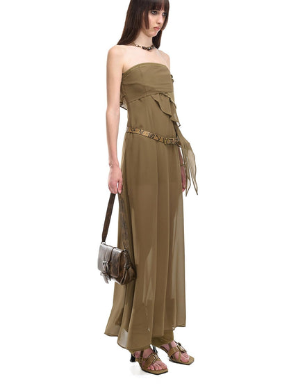 NORTH NODE Bohemian Irregular Ruffle Patchwork Women&