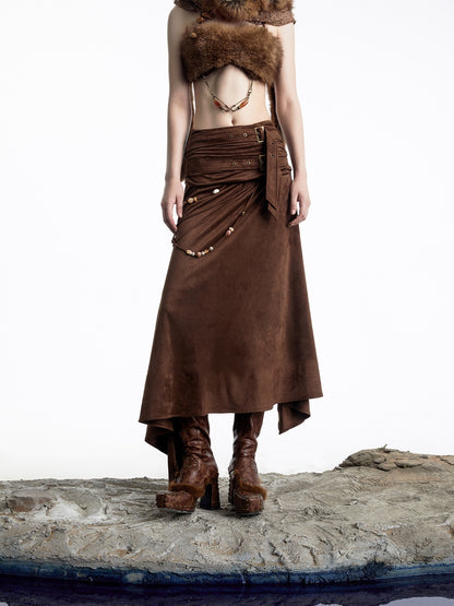 NORTH_NODE_Boho_Patchwork_Beaded_Panel_A_Line_Side_Zipper_Women&