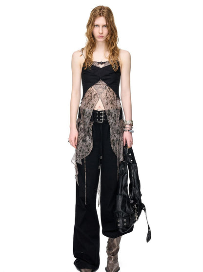 NORTH NODE Boho Printed Detachable Flap Pleated Pockets Women&