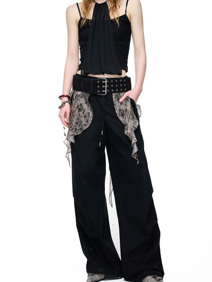 NORTH NODE Boho Printed Detachable Flap Pleated Pockets Women&