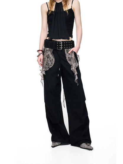 NORTH NODE Boho Printed Detachable Flap Pleated Pockets Women&