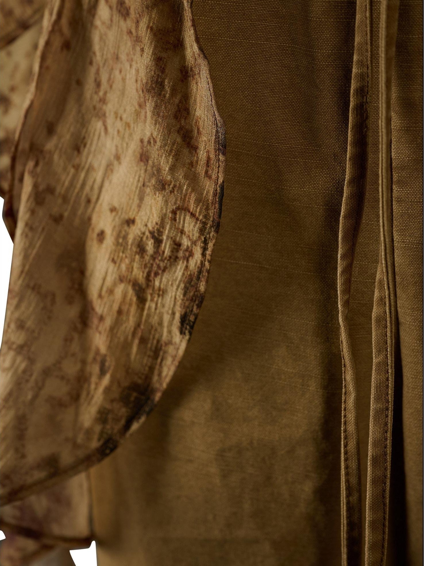 NORTH NODE Boho Printed Detachable Flap Pleated Pockets Women&