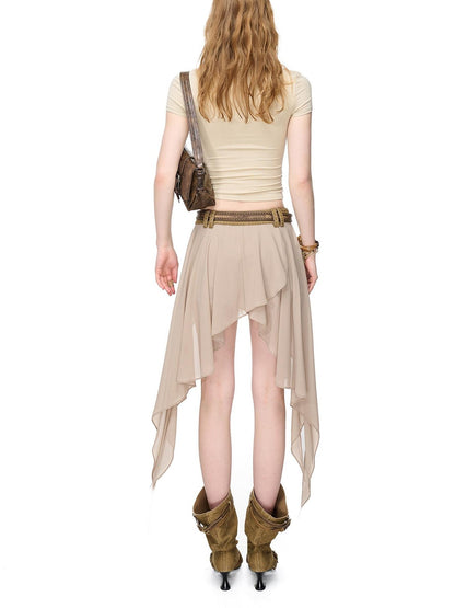 NORTH NODE Boho Rivet Splice Halter Women&