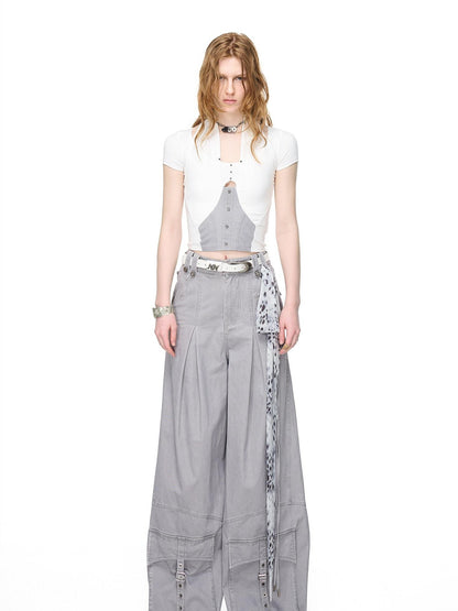 NORTH NODE Boho Rivet Splice Halter Women&