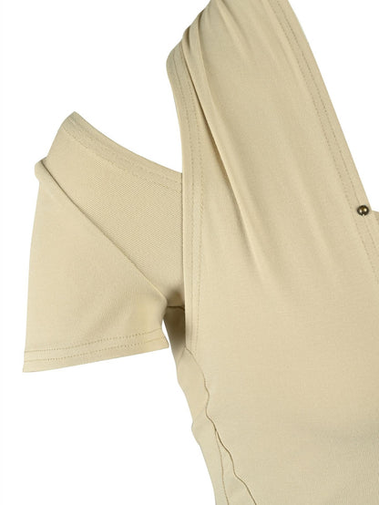 NORTH NODE Boho Rivet Splice Halter Women&