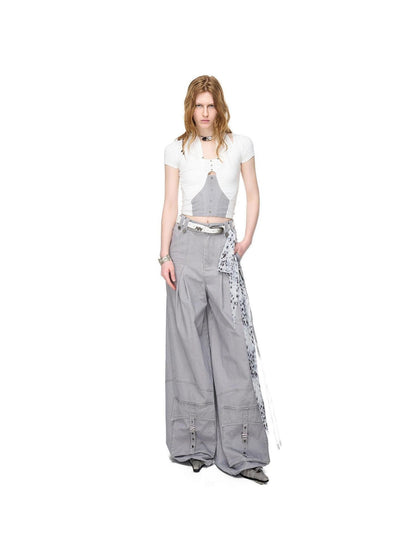 NORTH NODE Boho Rivet Splice Halter Women&