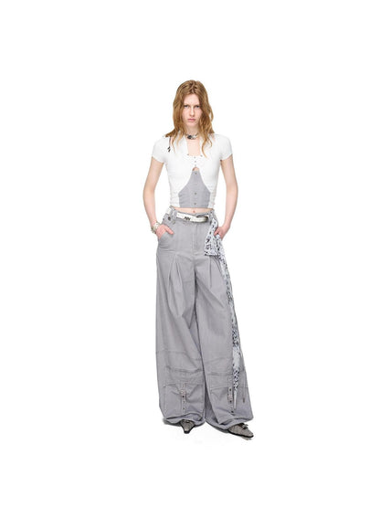 NORTH NODE Boho Rivet Splice Halter Women&