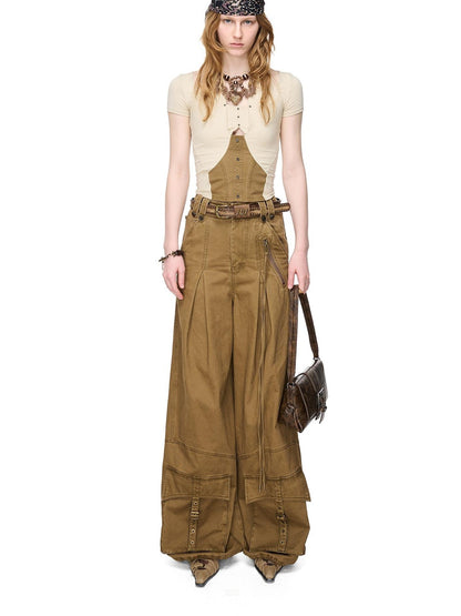 NORTH NODE Boho Rivet Splice Halter Women&