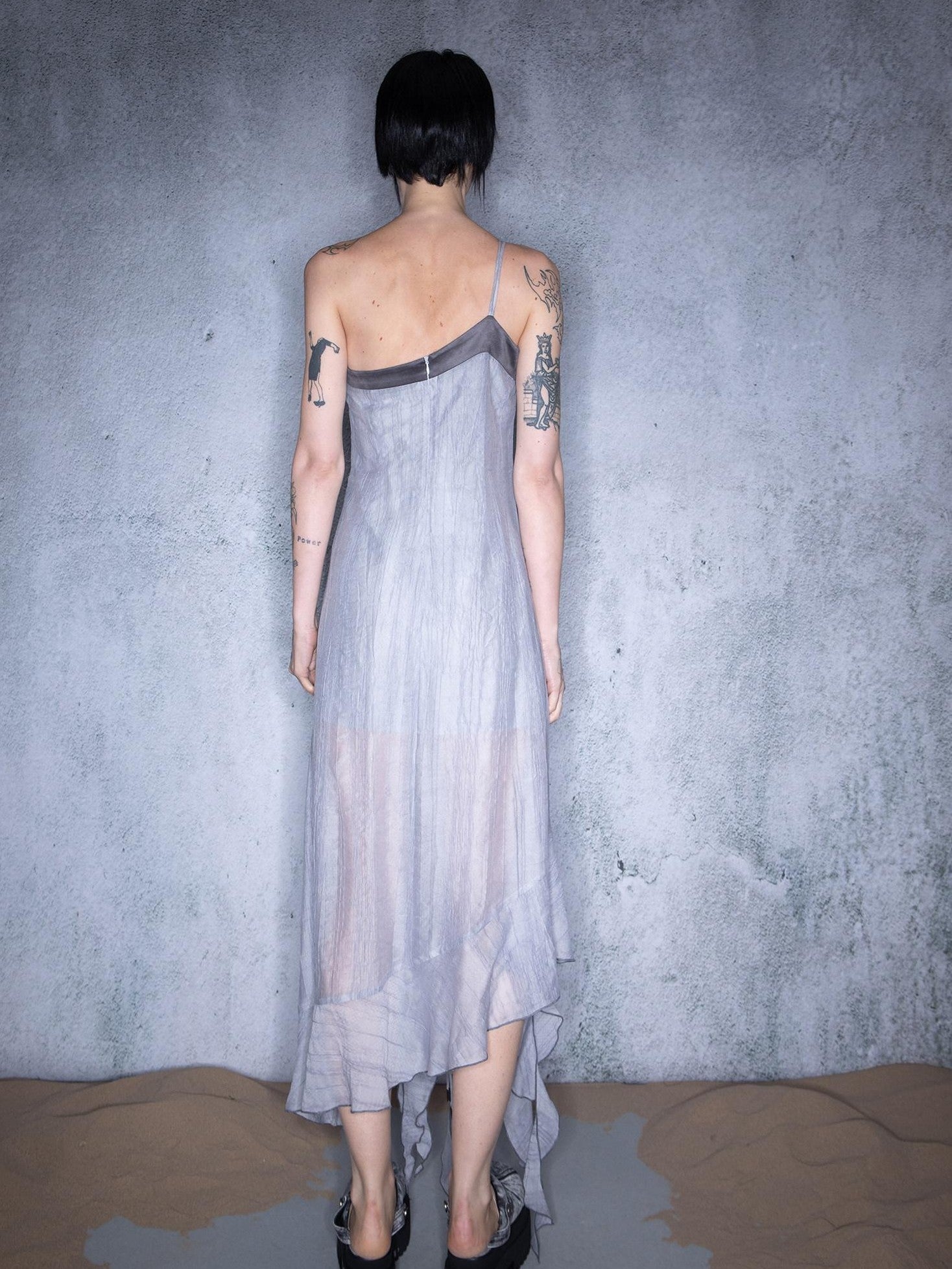 NORTH NODE Boho Ruffled Asymmetric Tie Women&
