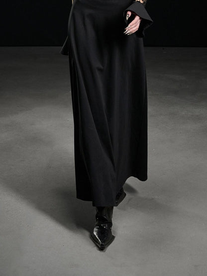 NORTH NODE Boxy Studded Pleated Biker Turn Collar Women&