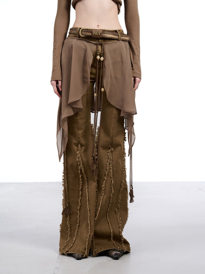 NORTH_NODE_Brushed_Khaki_Slim_Micro_Flare_Women&