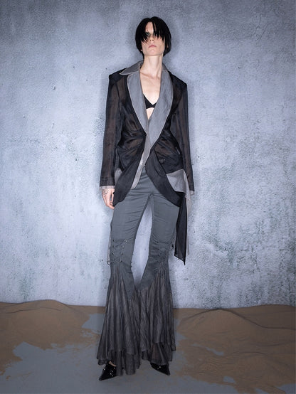 NORTH_NODE_Bubble_Gauze_Pleated_Spliced_Notched_Lapel_Women&