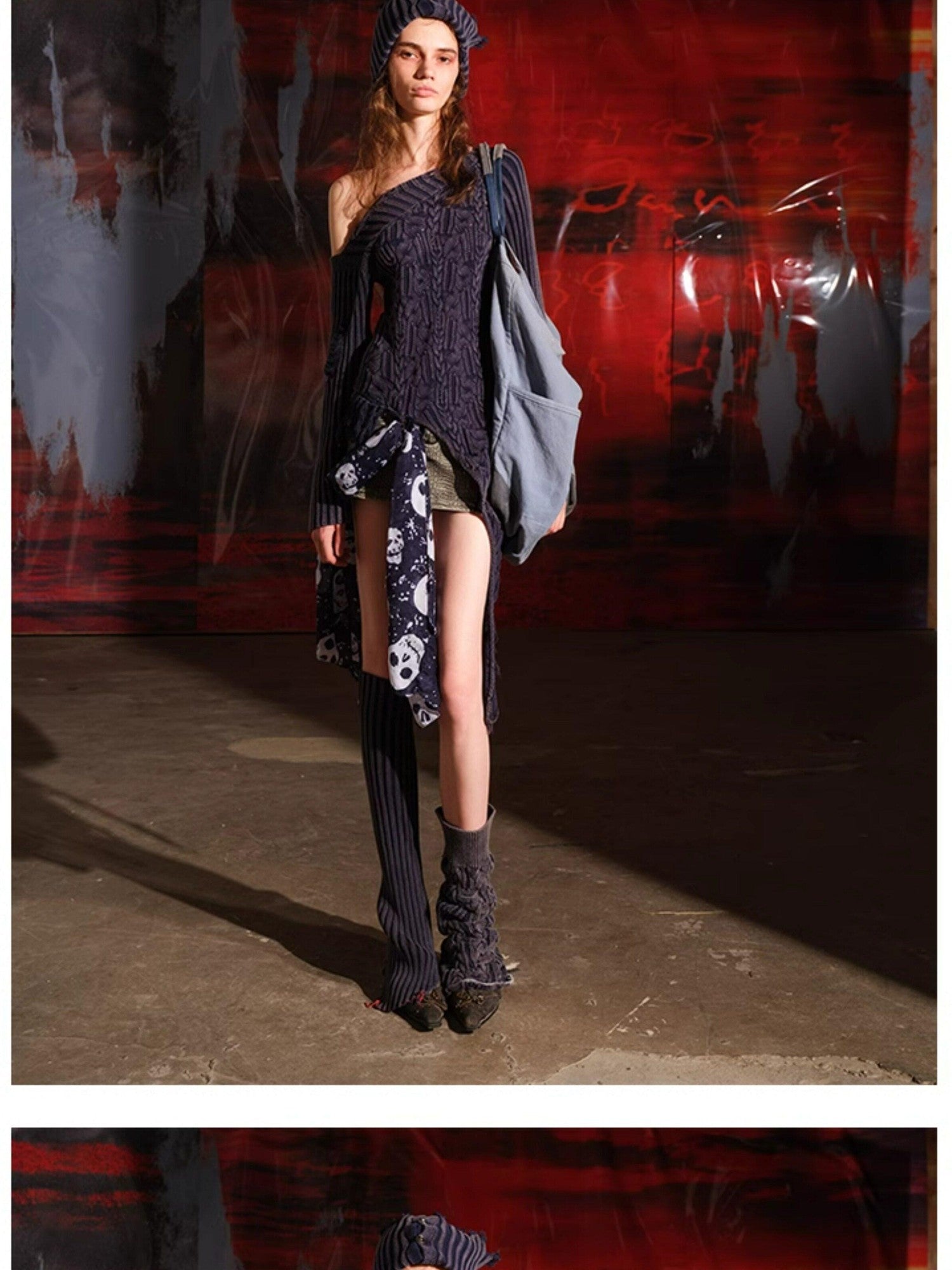 NORTH NODE Burnt Texture Distressed Irregular Women&