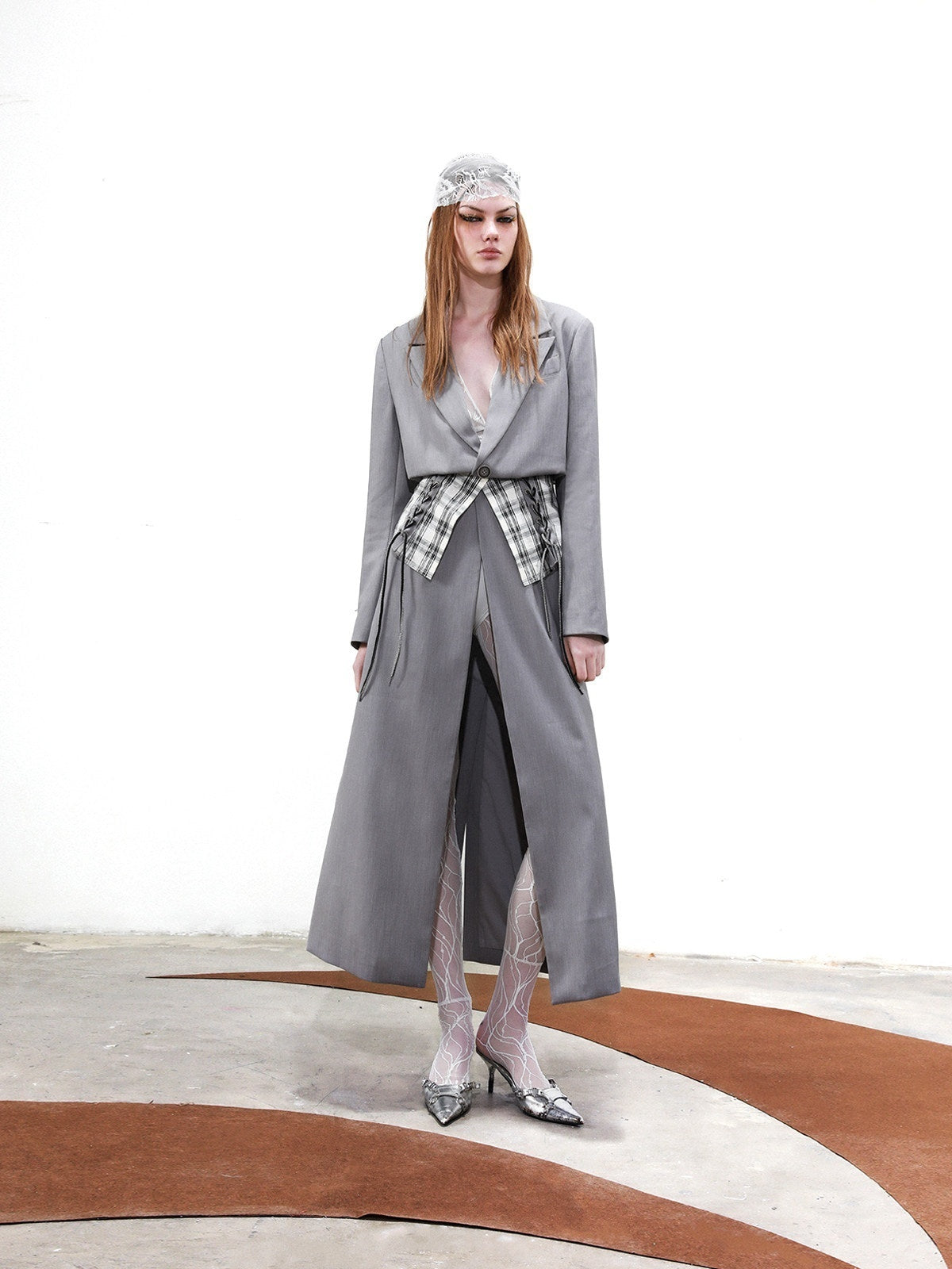 NORTH_NODE_Checked_Detachable_Waist_Belt_Lapel_Women&