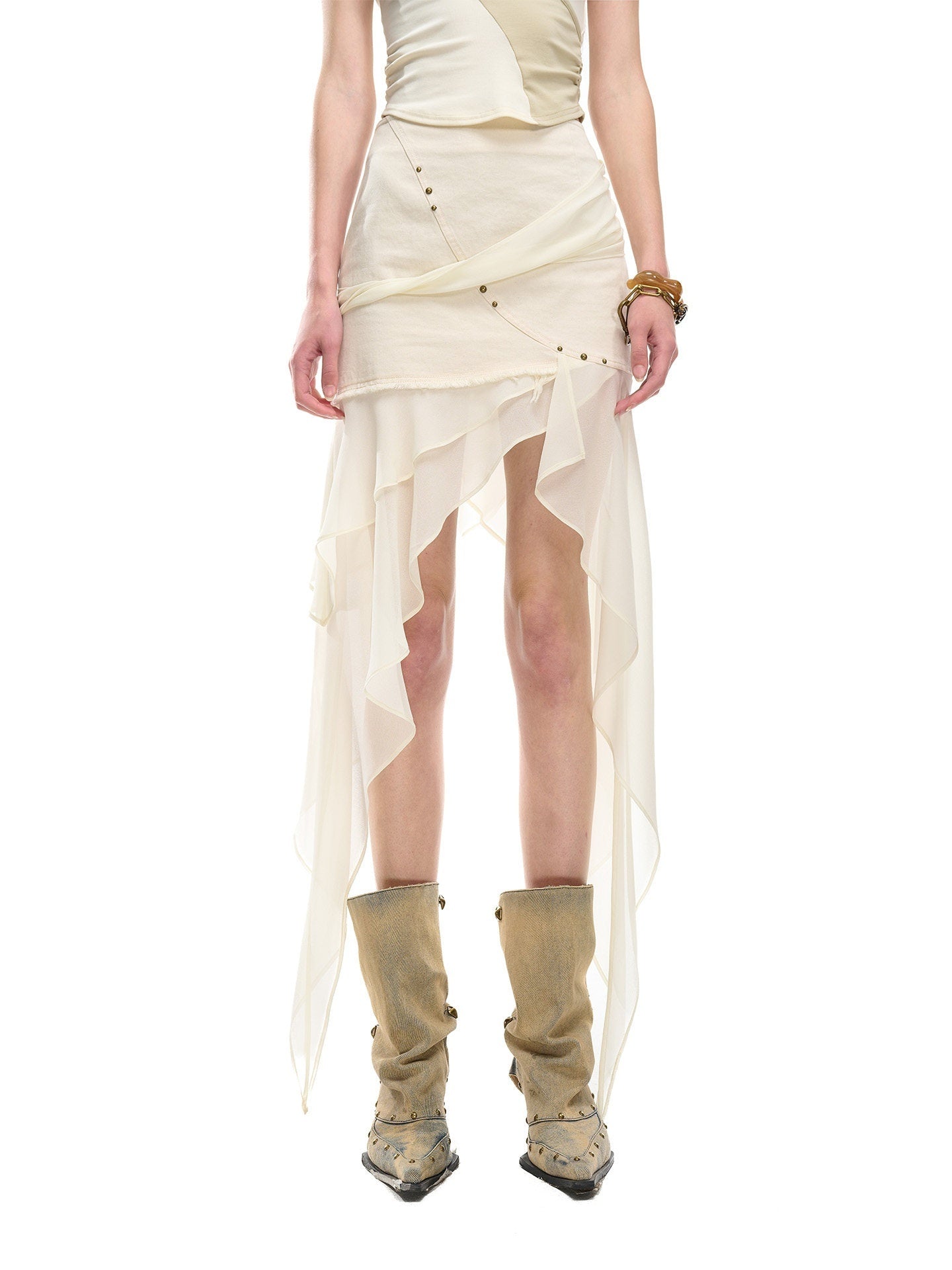 NORTH_NODE_Chiffon_Splice_Asymmetric_Ruffle_A_Line_Women&