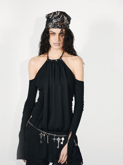 NORTH_NODE_Chiffon_Splice_Off_Shoulder_Halter_Women&