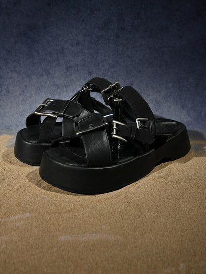 NORTH NODE Chunky Platform Birken One Strap Punk Women&