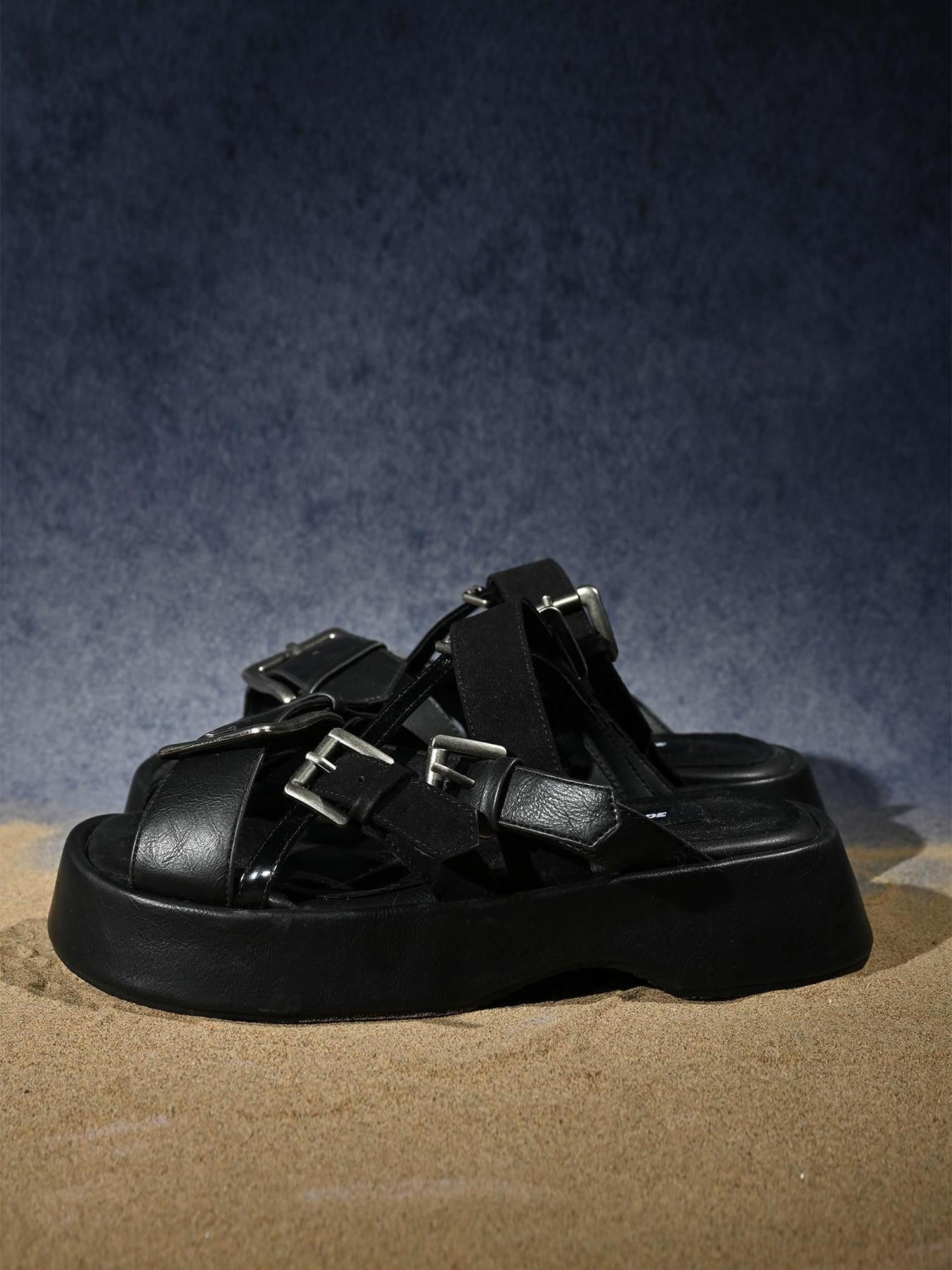 NORTH NODE Chunky Platform Birken One Strap Punk Women&