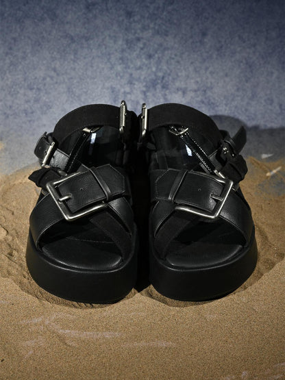 NORTH NODE Chunky Platform Birken One Strap Punk Women&