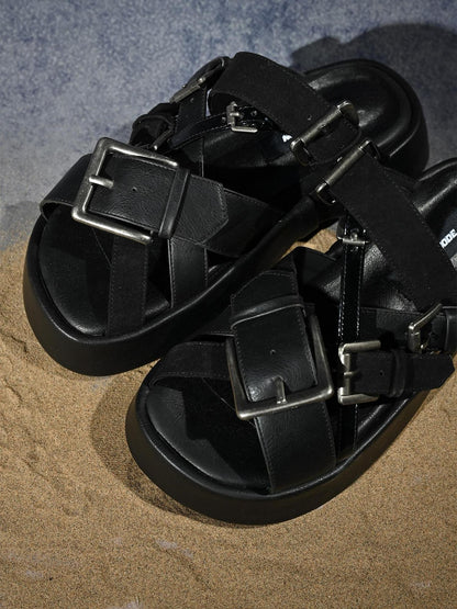 NORTH NODE Chunky Platform Birken One Strap Punk Women&
