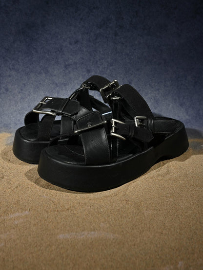 NORTH NODE Chunky Platform Birken One Strap Punk Women&