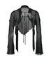 NORTH NODE Cicada Wing Asymmetrical Mesh Patchwork Women&
