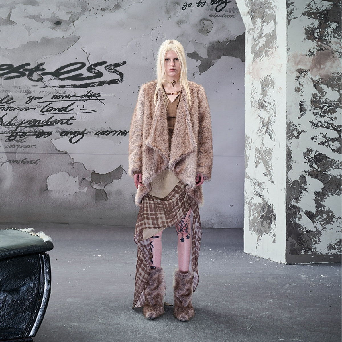 NORTH_NODE_Coffee_Brown_Asymmetric_Collarless_Women&