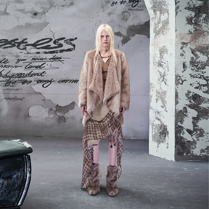NORTH_NODE_Coffee_Brown_Asymmetric_Collarless_Women&