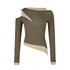 NORTH_NODE_Color_Block_Fake_Two_Piece_Hollow_Out_Women&