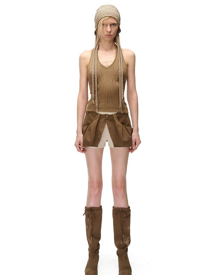NORTH NODE Color Block Spliced Detachable Pockets Women&