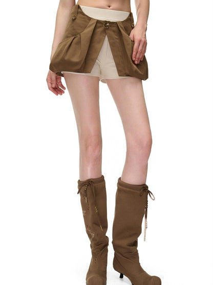 NORTH NODE Color Block Spliced Detachable Pockets Women&