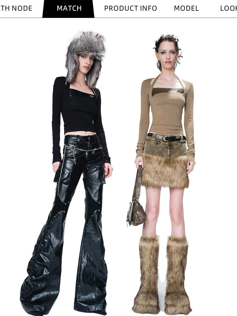 NORTH NODE Contoured Arc Patchwork Women&
