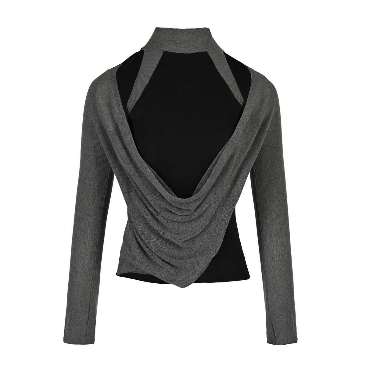 NORTH_NODE_Cowl_Neck_Cold_Shoulder_Patchwork_Layered_Women&