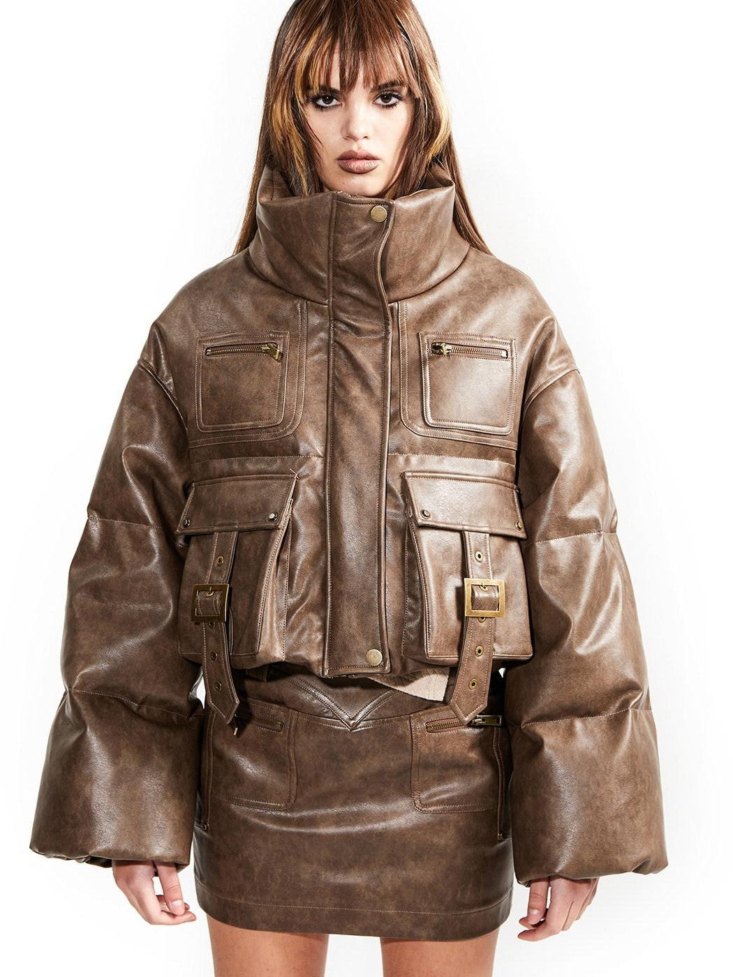 NORTH NODE Cropped 90 White Duck Down Insulated Women&