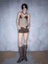 NORTH NODE Cropped Asymmetric Patchwork Women&