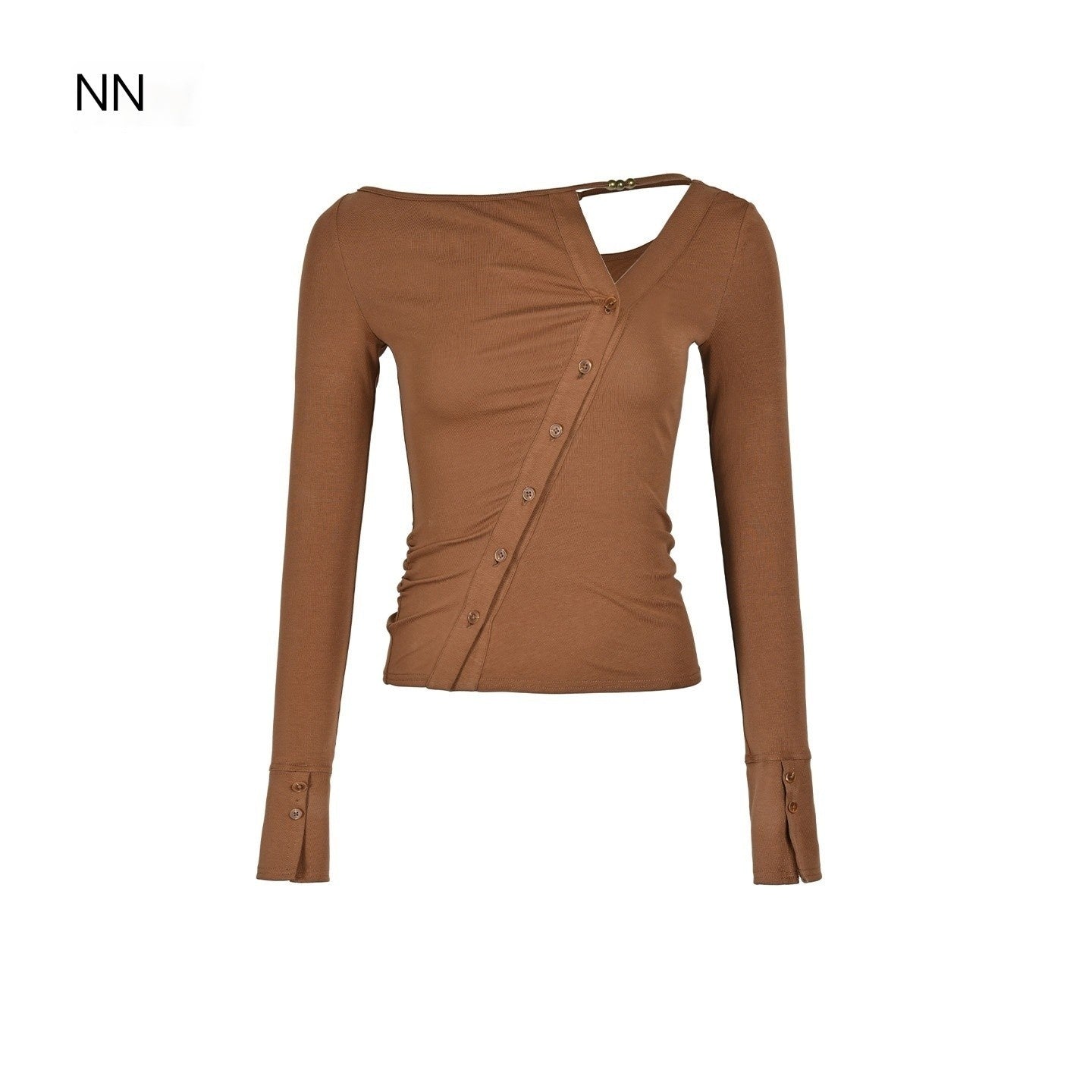 NORTH_NODE_Cropped_Asymmetric_Placket_Button_Women&