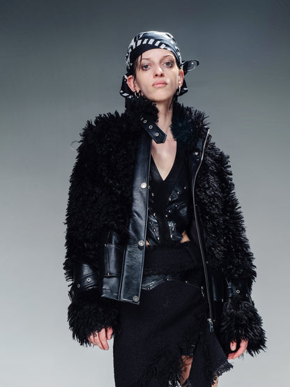 NORTH_NODE_Cropped_Faux_Leather_Patch_Fuzzy_Crystal_Velvet_Lined_Women&