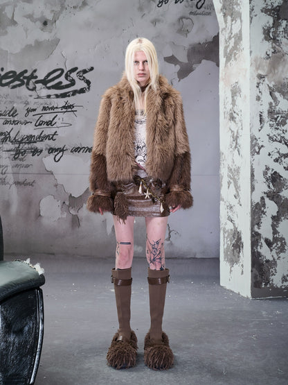 NORTH_NODE_Cropped_Patchwork_Colorblock_Punk_Turn_Collar_Women&