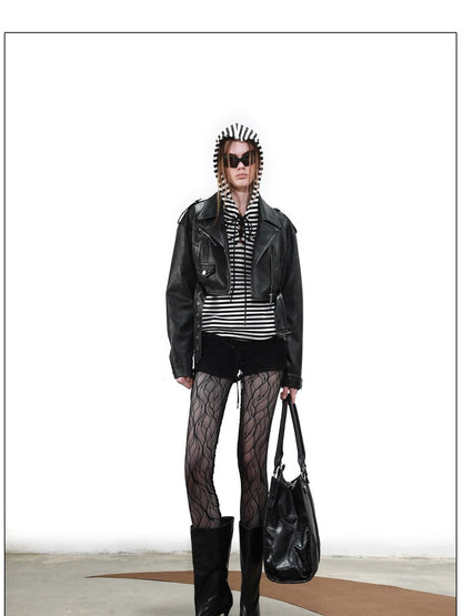 NORTH NODE Cropped Short Biker Women&