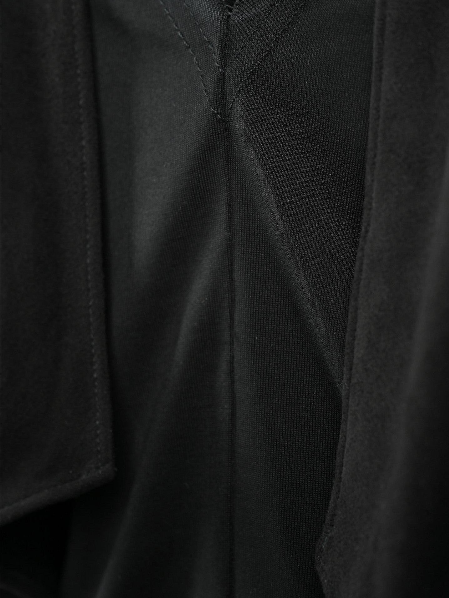 NORTH NODE Cropped Spliced Faux Two Piece Deep V Women&