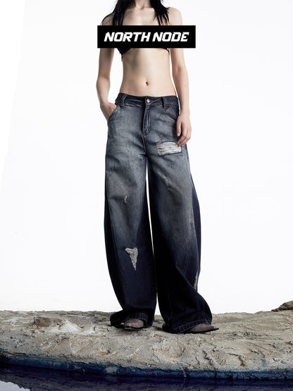 NORTH NODE Curved Blade Cone Shaped Tapered Slim Fit Women&
