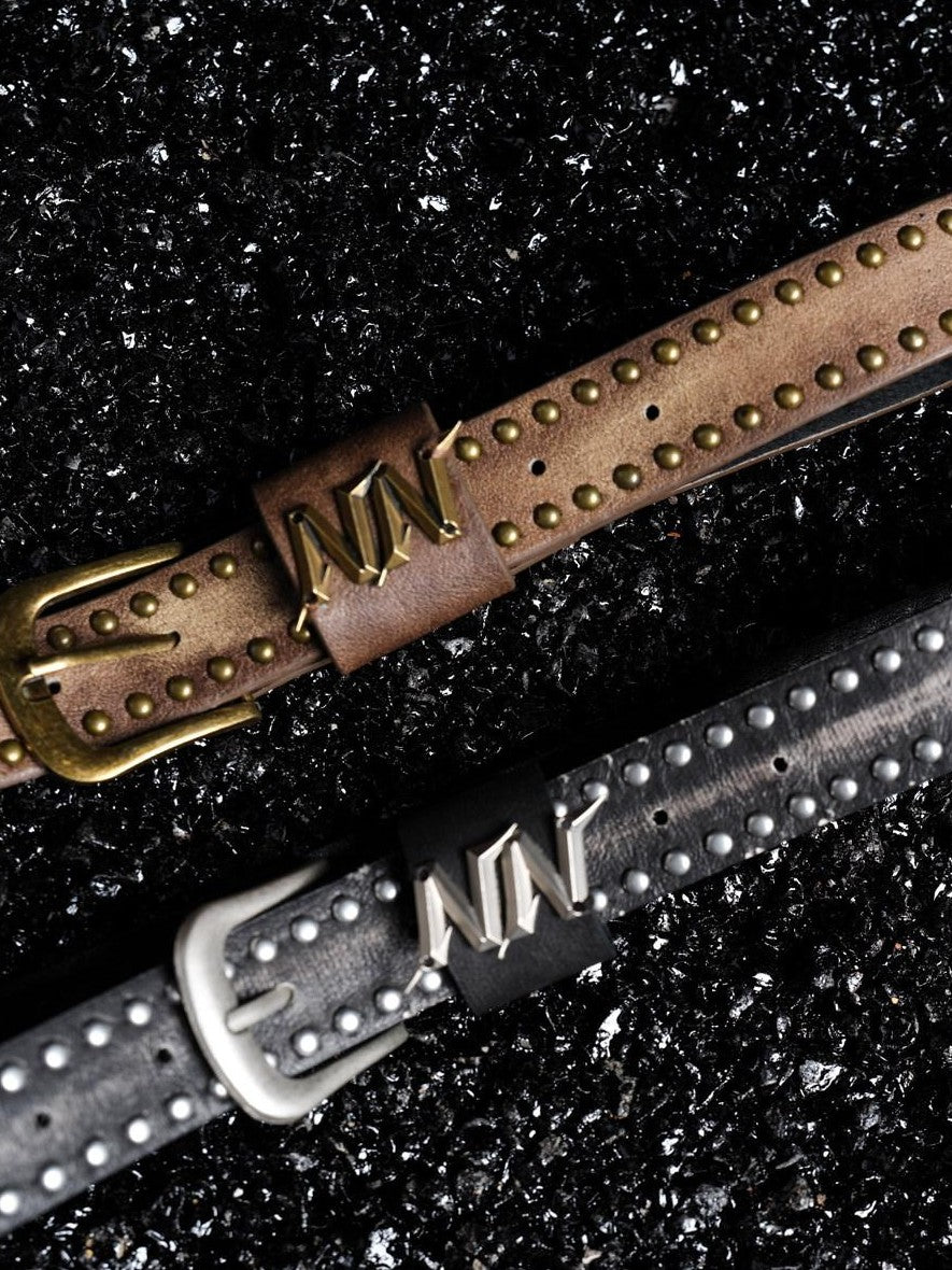 NORTH NODE Custom Studded Rivet Waist Detail Women&