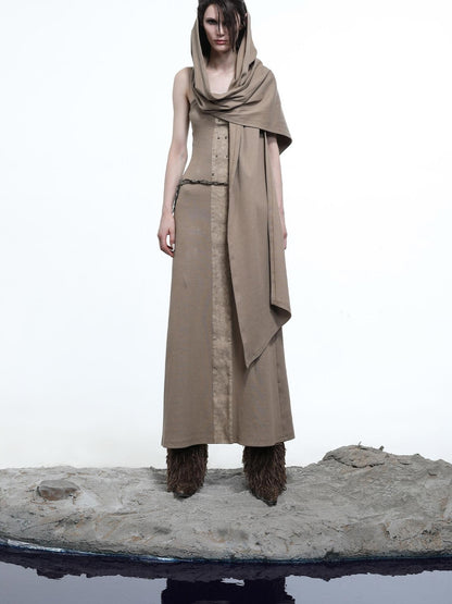 NORTH NODE Dark Gray Patchwork Slim Women&