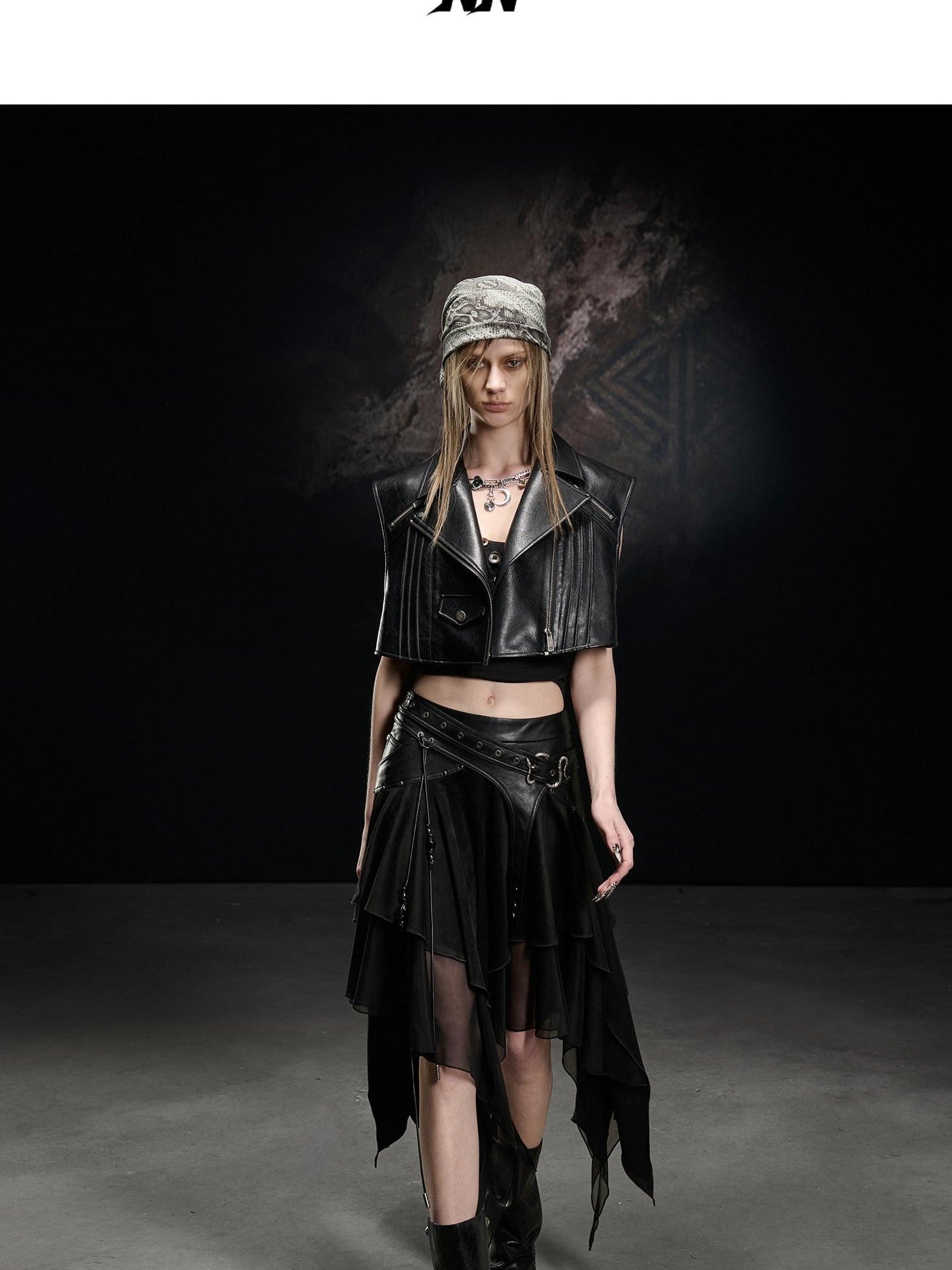 NORTH NODE Desert Nomad Asymmetrical Faux Suede Patchwork Women&