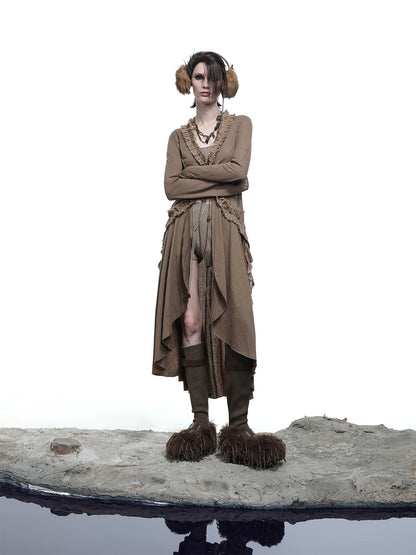 NORTH NODE Desert Vein Lace Beaded Patchwork Women&