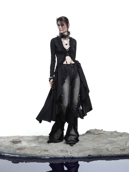 NORTH NODE Desert Vein Lace Beaded Patchwork Women&