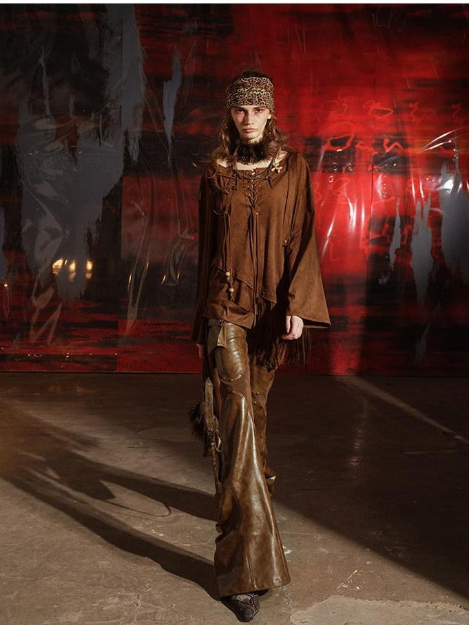 NORTH NODE Design Aesthetic Tailored Micro Flare Long Women&