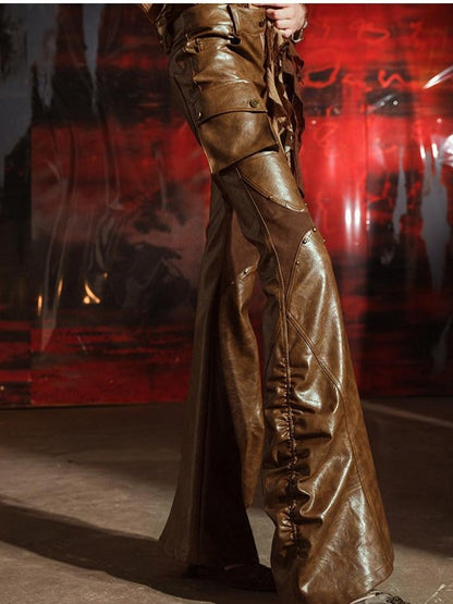 NORTH NODE Design Aesthetic Tailored Micro Flare Long Women&