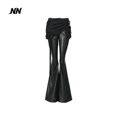 NORTH_NODE_Detachable_Flared_Panel_Slim_Fit_Pu_Women&