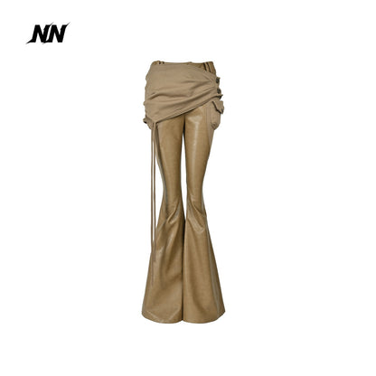 NORTH_NODE_Detachable_Flared_Panel_Slim_Fit_Pu_Women&